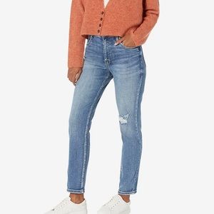 Kut from the Kloth Girlfriend Streight Leg Jeans Sz 6L High Rise Stretch Denim